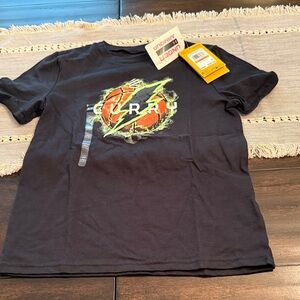 Under Armour Kids Curry Black and Green Graphic Tee